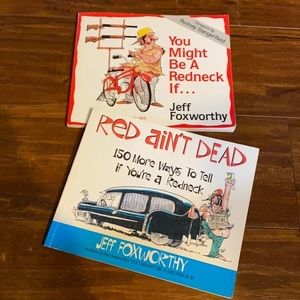 2 Jeff Foxworty “you might‎ be a redneck if…” paperback books